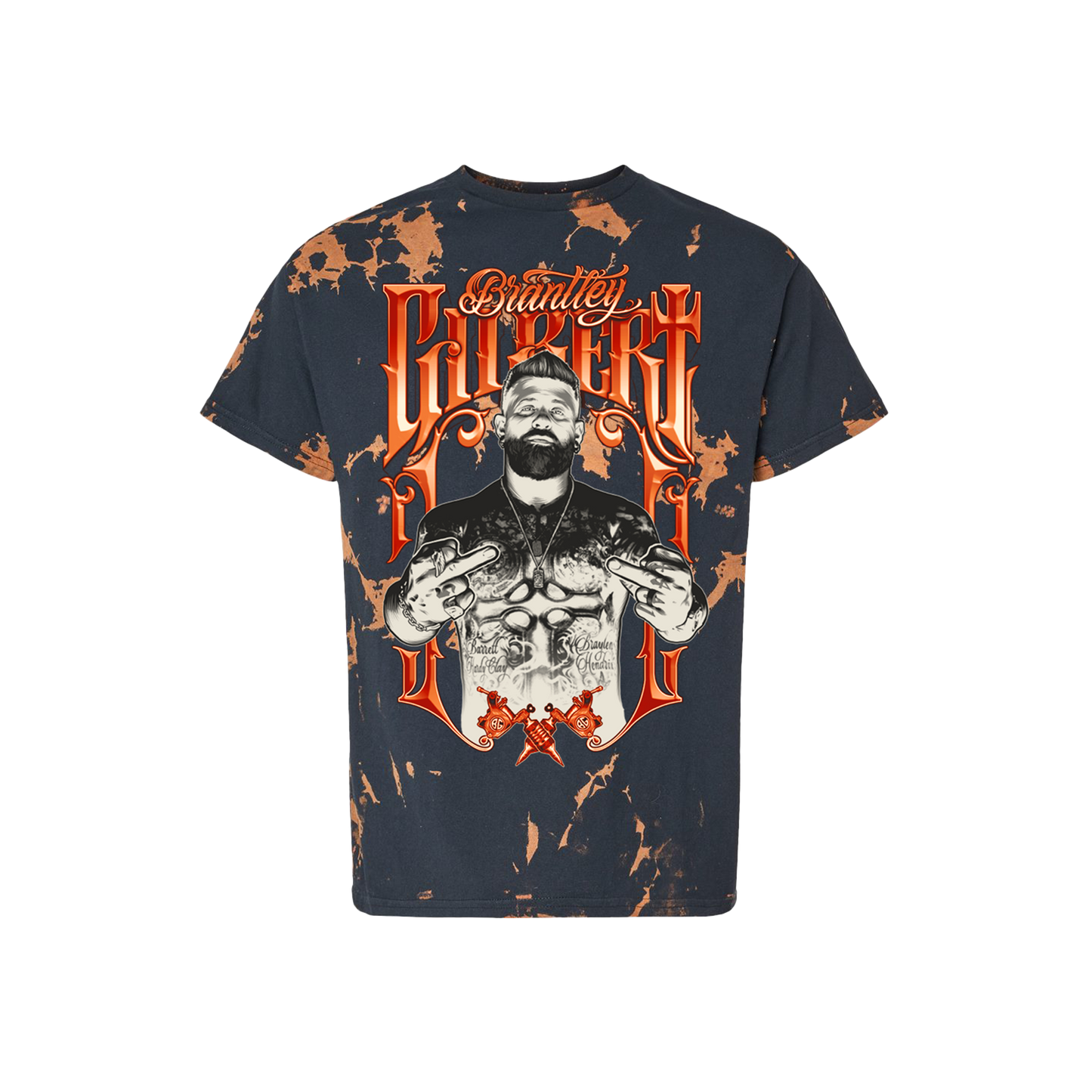Frame Tattoos Bleach Wash T-Shirt