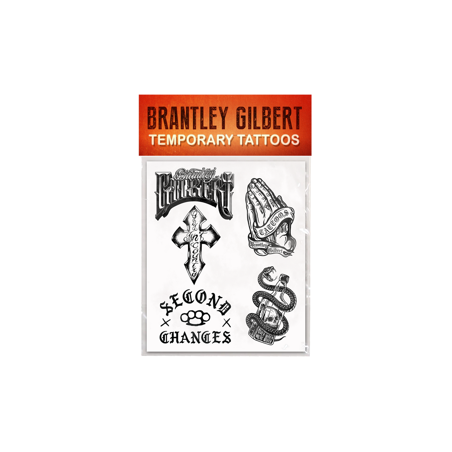 Brantley Temp Tattoos Sheet