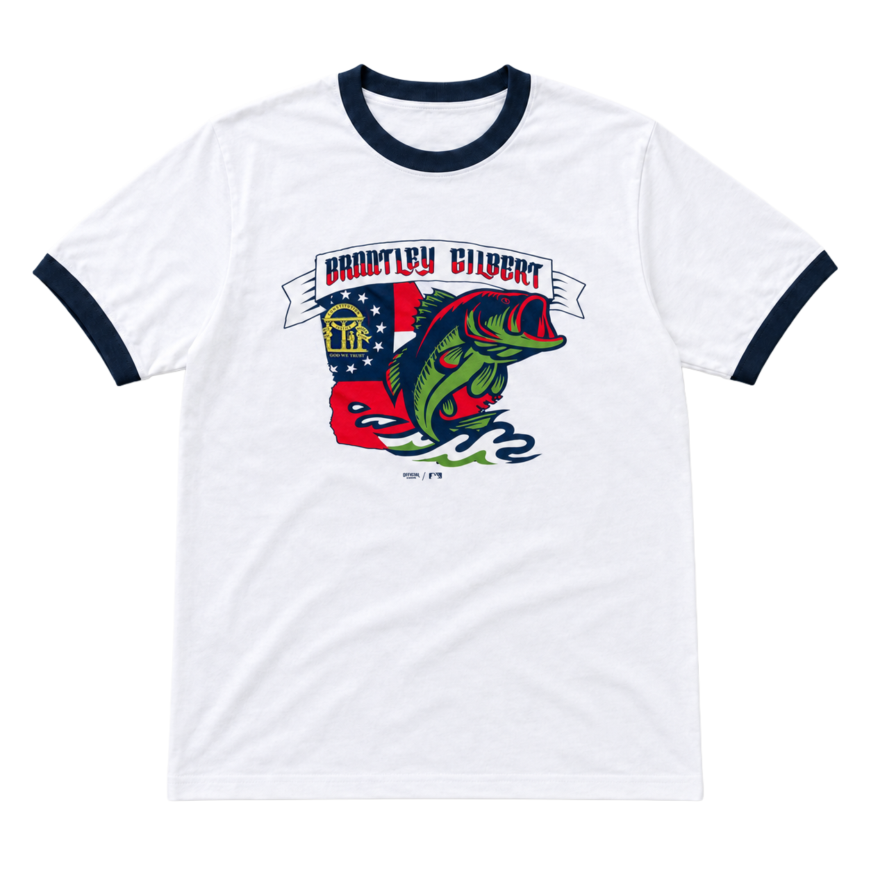 Brantley Gilbert x Gwinnett Stripers Backroads Ringer T-Shirt