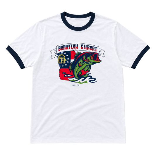 Brantley Gilbert x Gwinnett Stripers Backroads Ringer T-Shirt